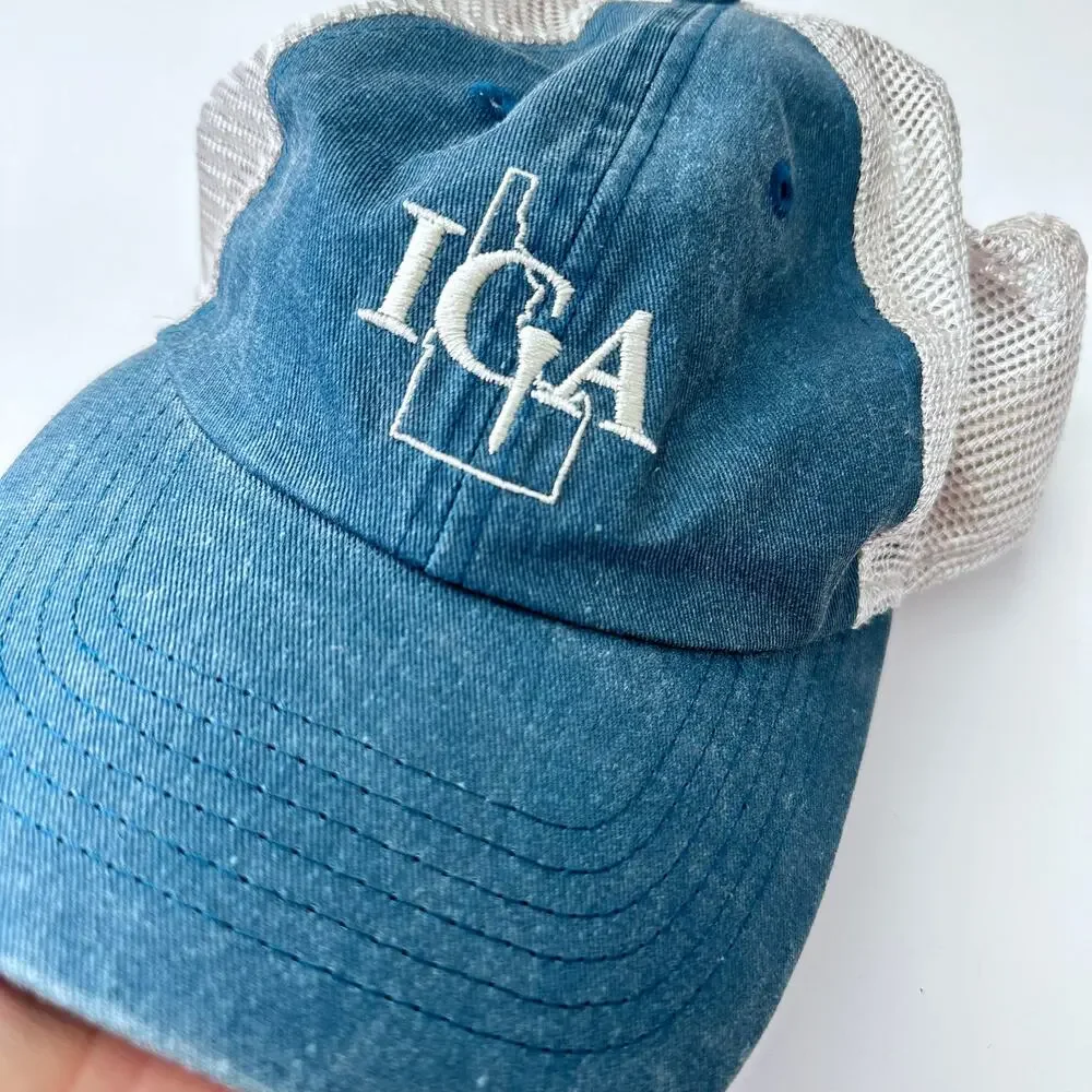 Imperial IGA blue Golf Hat - Adjustable Kids Trucker Hat